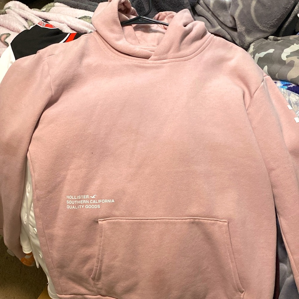 pink holister hoodie